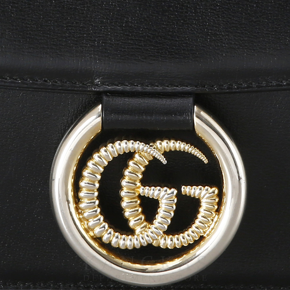 GUCCI(USED) 구찌 GG링 레더 숄더백 589471