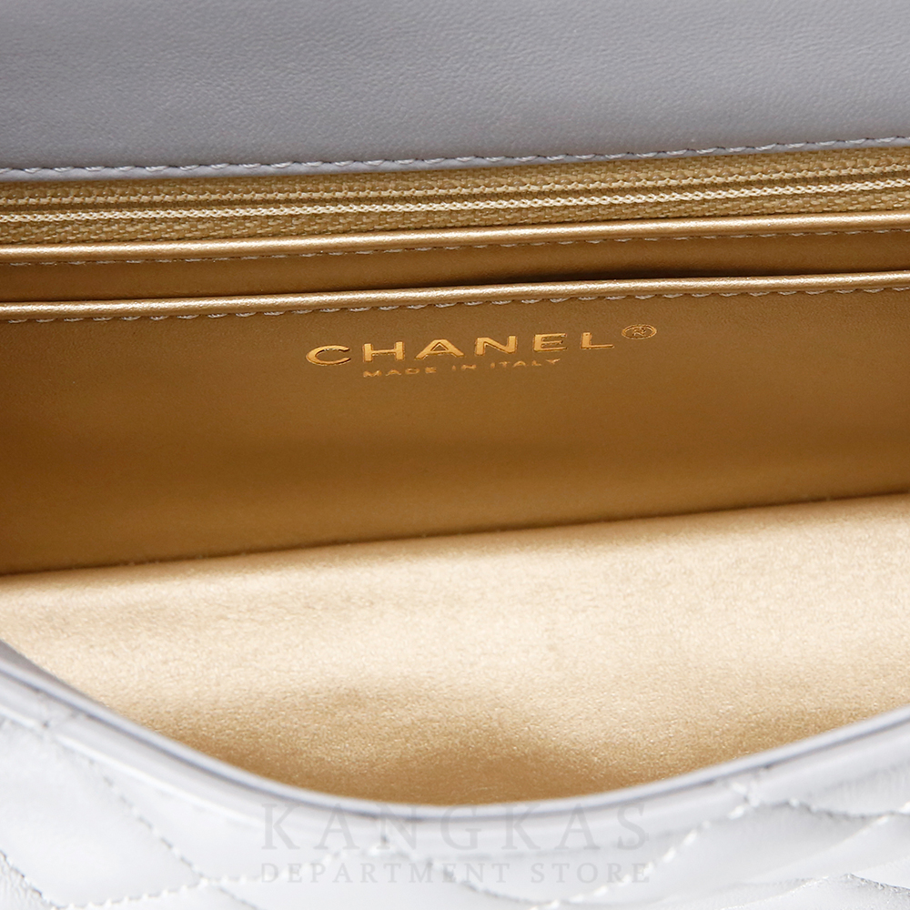 CHANEL(USED)샤넬 클래식 램스킨 뉴미니 골든볼