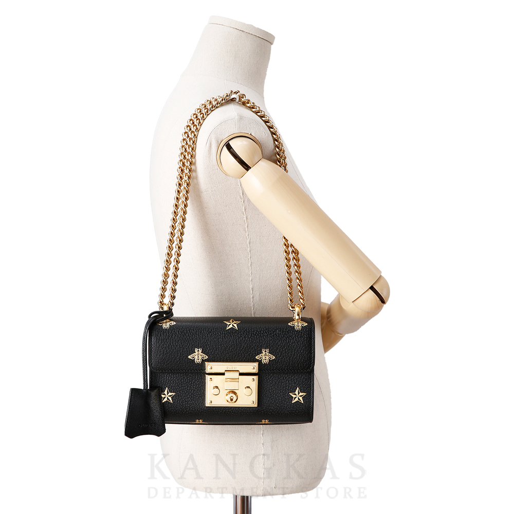 GUCCI(USED)구찌 골드비 패드락 체인 숄더백 432182
