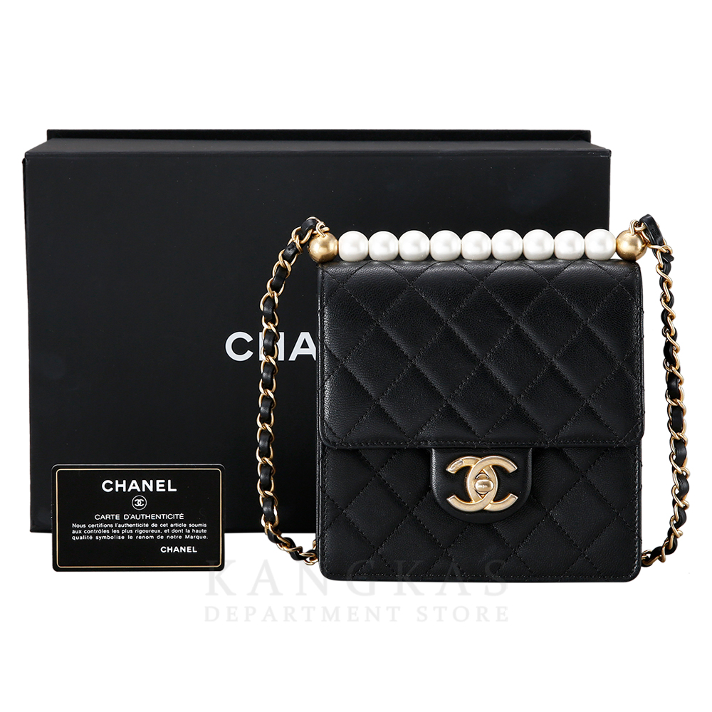 CHANEL(USED)샤넬 시즌 진주 체인 숄더백