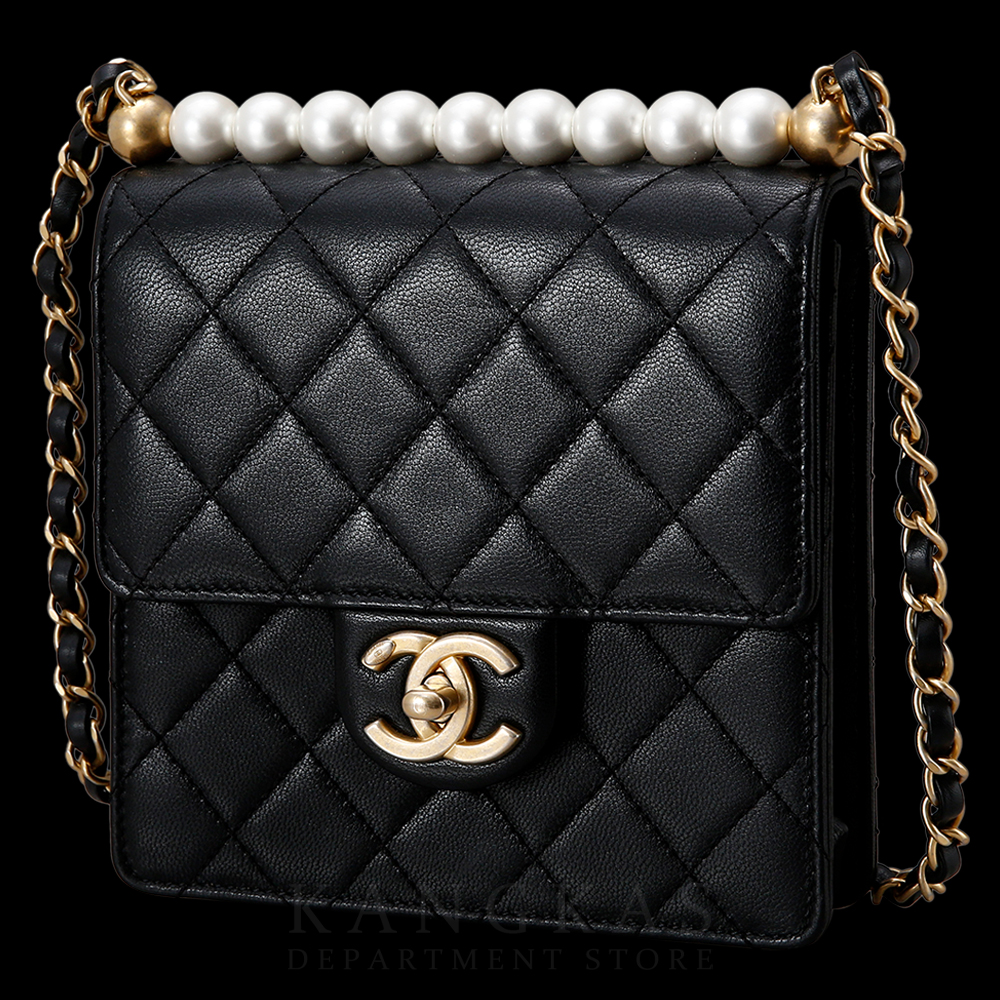 CHANEL(USED)샤넬 시즌 진주 체인 숄더백