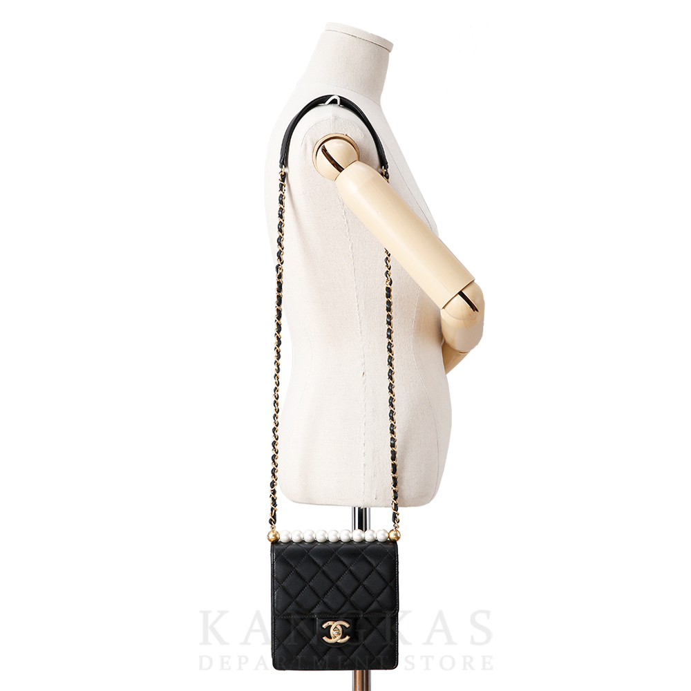 CHANEL(USED)샤넬 시즌 진주 체인 숄더백