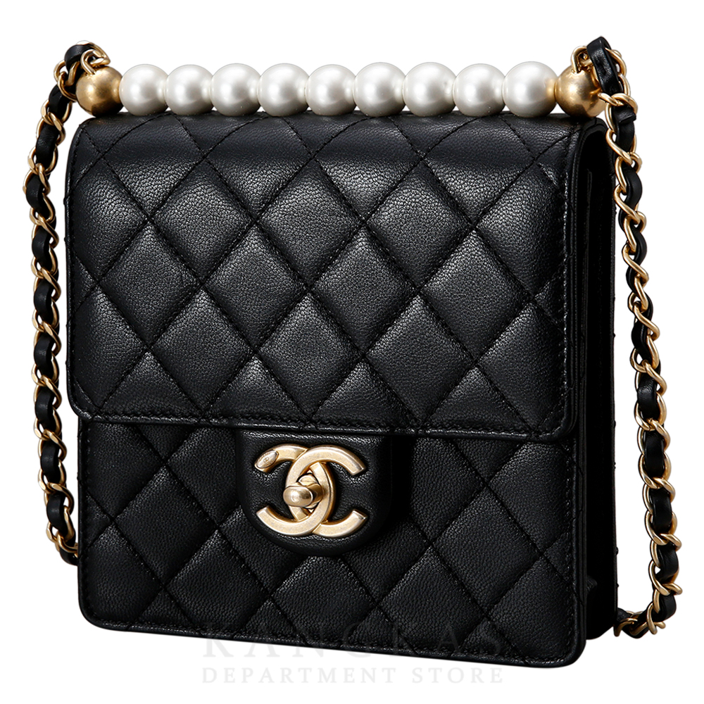 CHANEL(USED)샤넬 시즌 진주 체인 숄더백