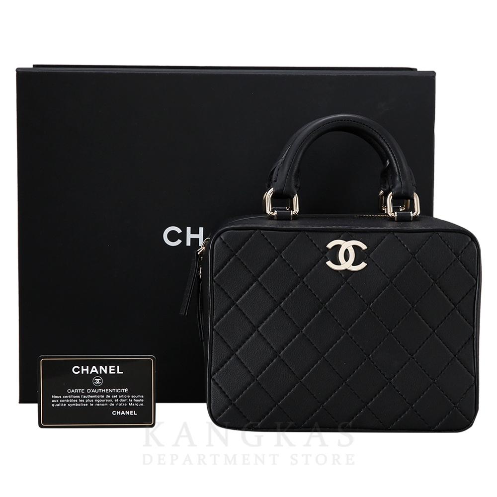 CHANEL(USED)샤넬 코스메틱 탑핸들백