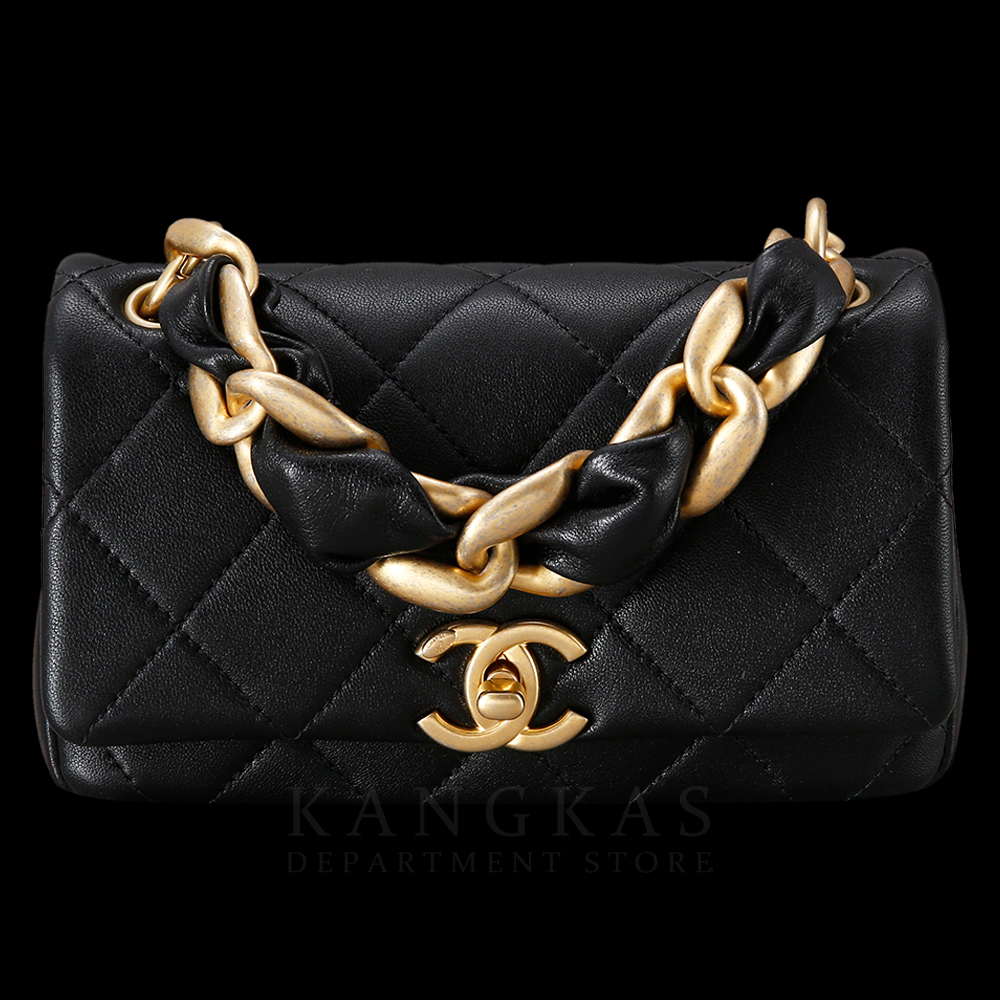 CHANEL(USED)샤넬 시즌 탑핸들 체인 숄더백
