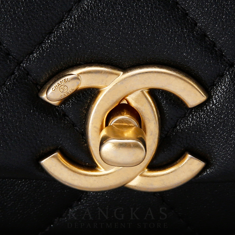 CHANEL(USED)샤넬 시즌 탑핸들 체인 숄더백