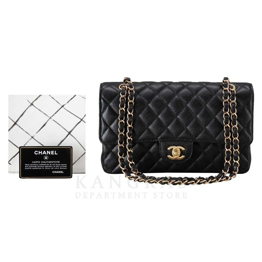 CHANEL(USED)샤넬 클래식 캐비어 미듐