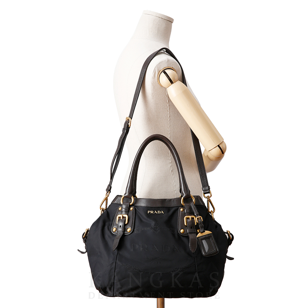 PRADA(USED)프라다 패브릭 토트숄더
