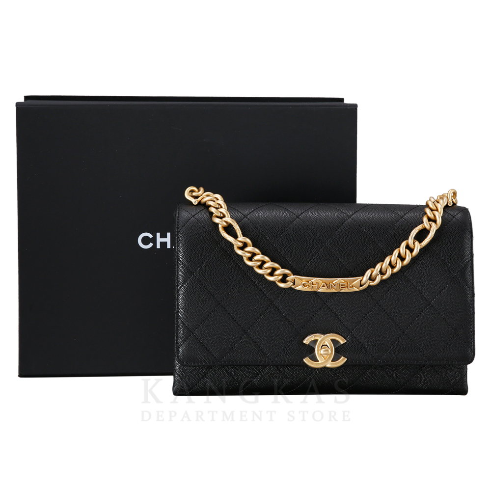 CHANEL(USED)샤넬 시즌 캐비어 체인 플랩백