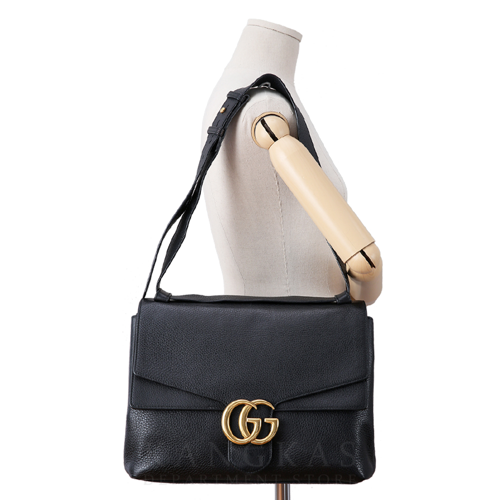 GUCCI(USED)구찌 마몽트  레더 라지 숄더백