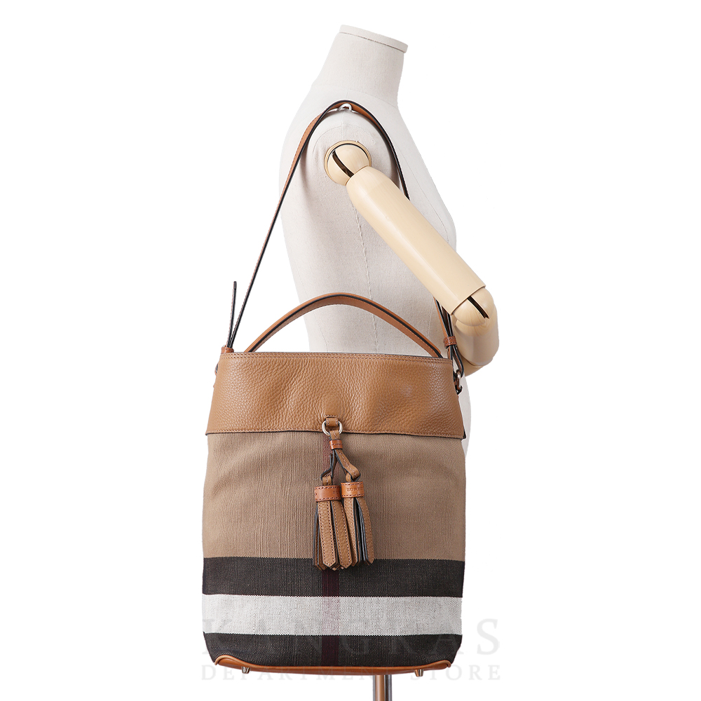 BURBERRY(USED)버버리 캔버스 애쉬비 숄더백