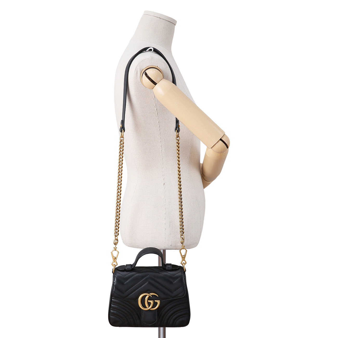 GUCCI(USED)구찌 547260 GG마몽 마틀라세 탑 핸들백