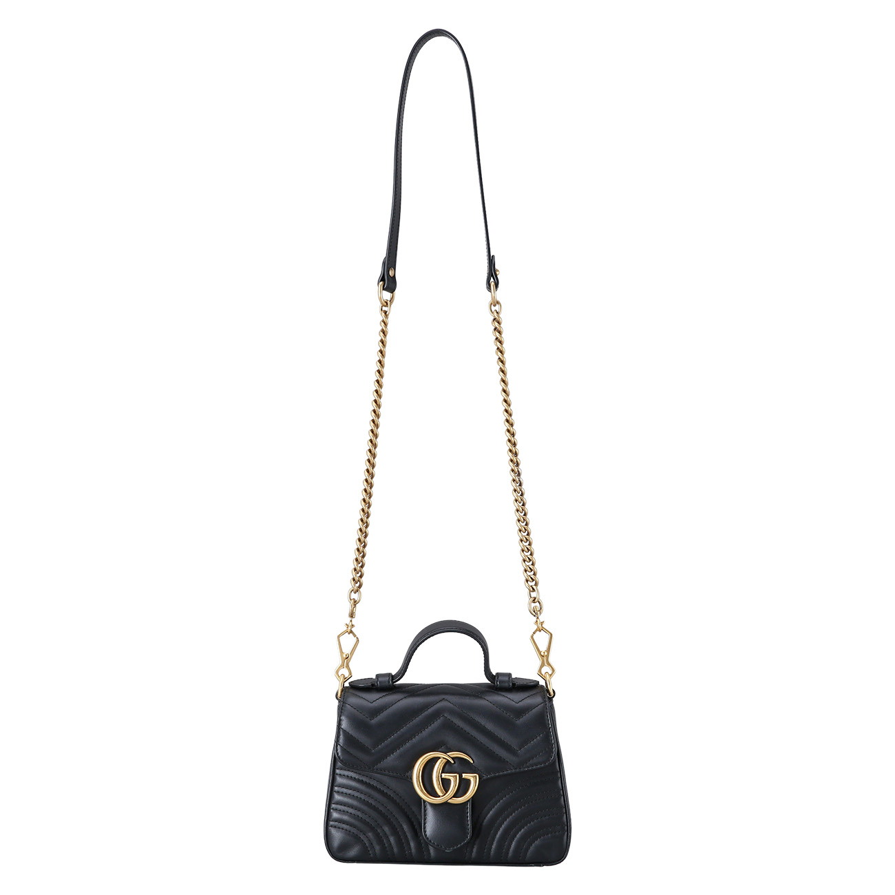GUCCI(USED)구찌 547260 GG마몽 마틀라세 탑 핸들백