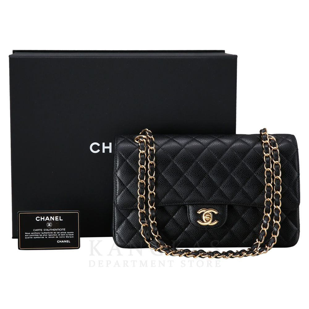 CHANEL(USED)샤넬 클래식 캐비어 미듐