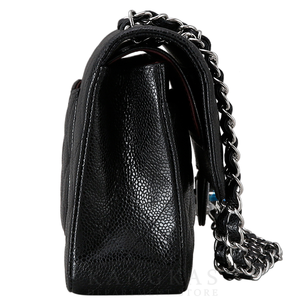 CHANEL(USED)샤넬 클래식 캐비어 미듐 은장