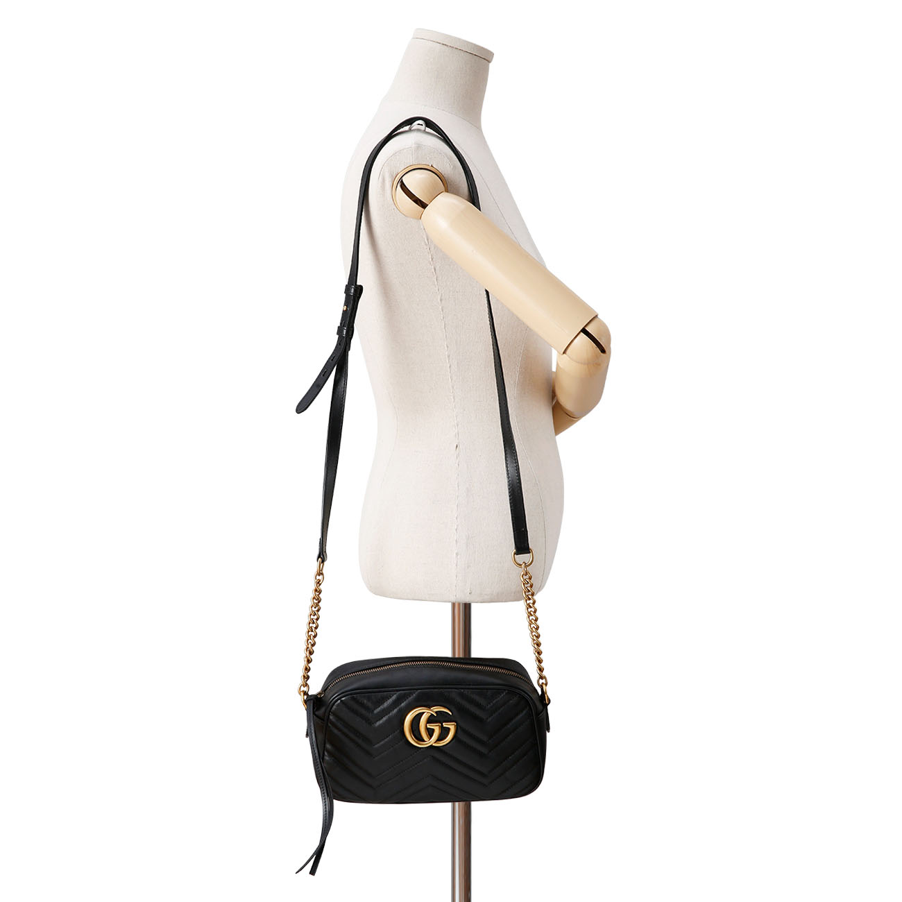 GUCCI(USED)구찌 447632 GG마몽 마틀라세 카메라백