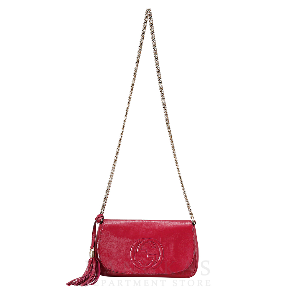 GUCCI(USED) 구찌 소호 테슬 체인 숄더백
