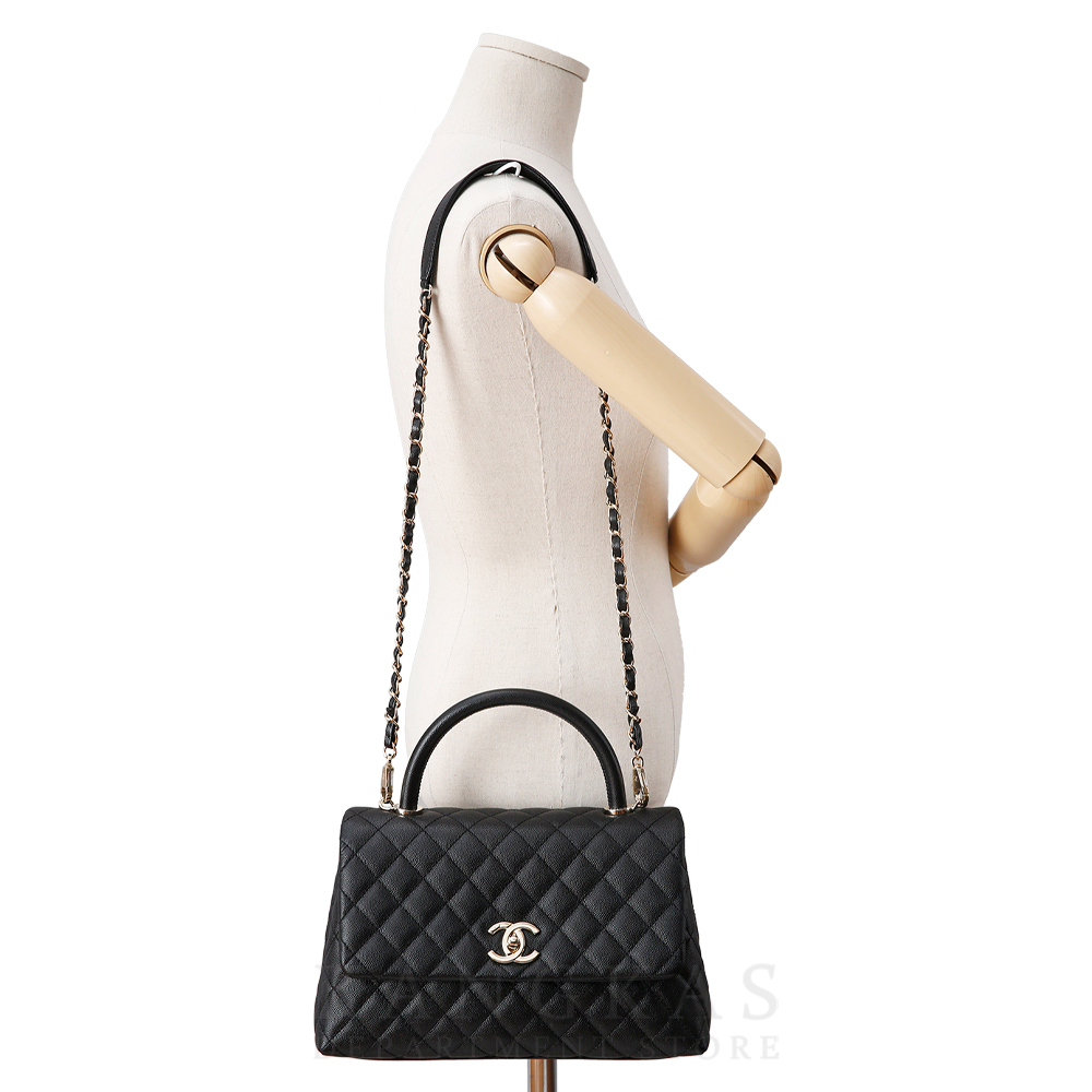 CHANEL(USED)샤넬 캐비어 코코핸들 미듐