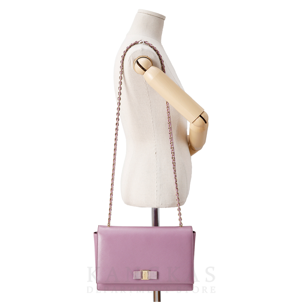 FERRAGAMO(USED) 페레가모 바라리본 라지 숄더백