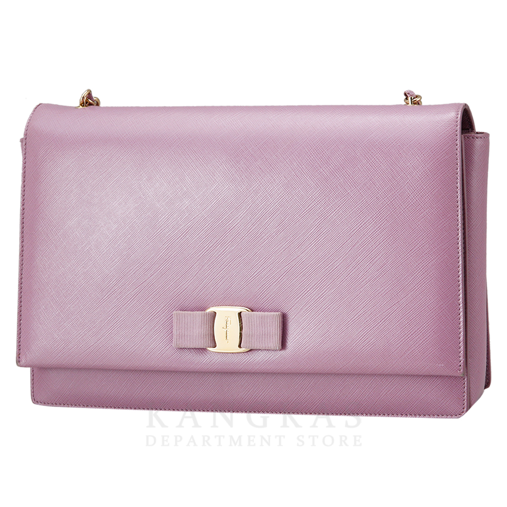 FERRAGAMO(USED) 페레가모 바라리본 라지 숄더백