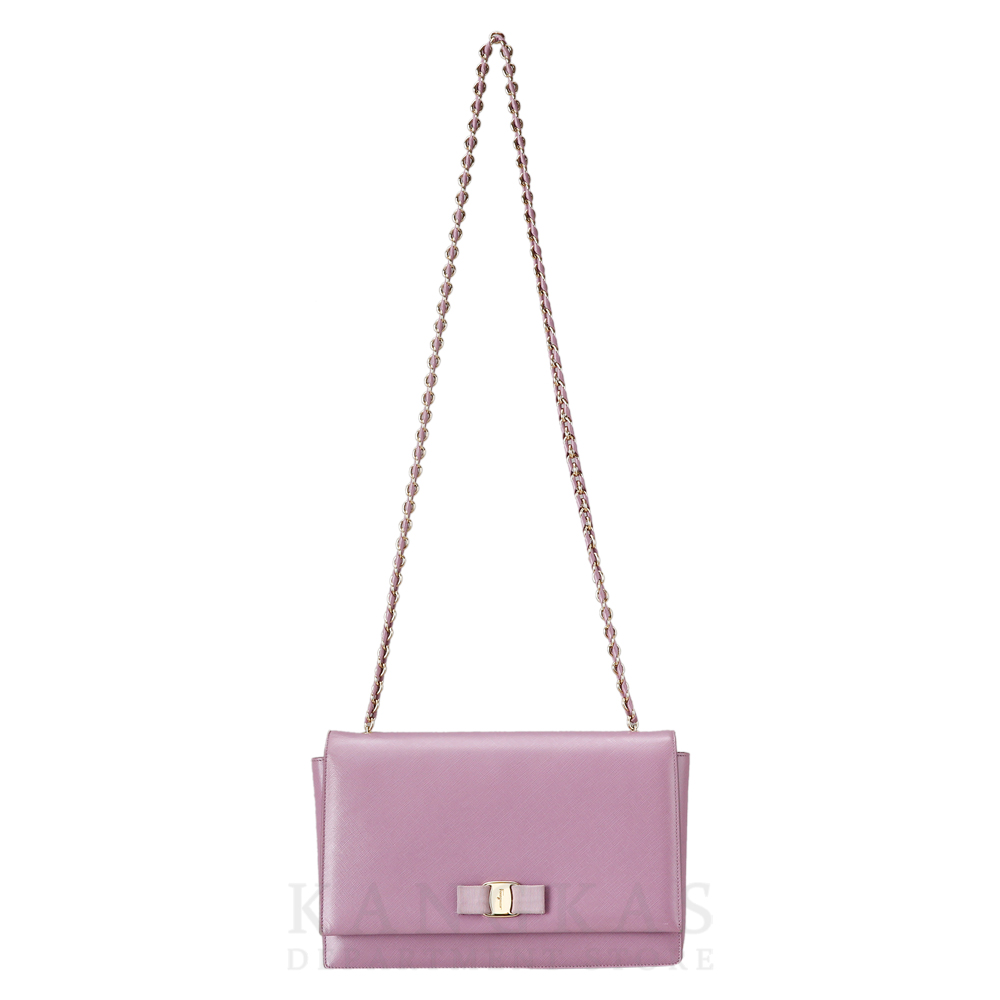 FERRAGAMO(USED) 페레가모 바라리본 라지 숄더백