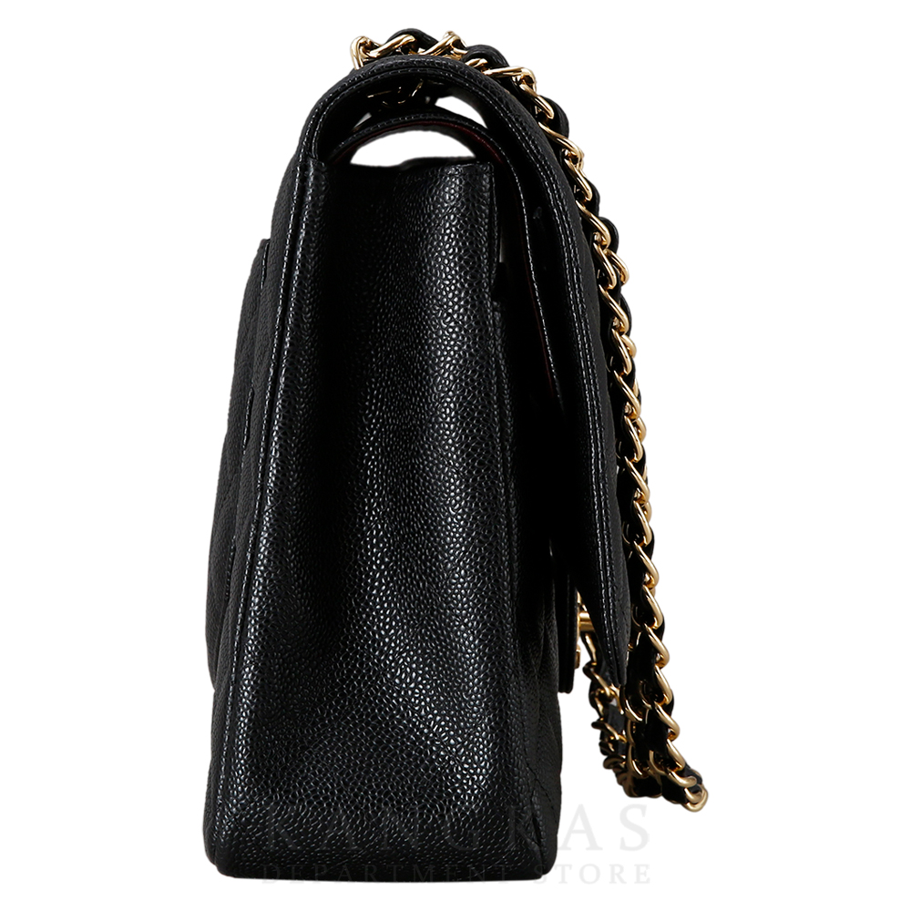 CHANEL(USED)샤넬 클래식 캐비어 맥시 블랙