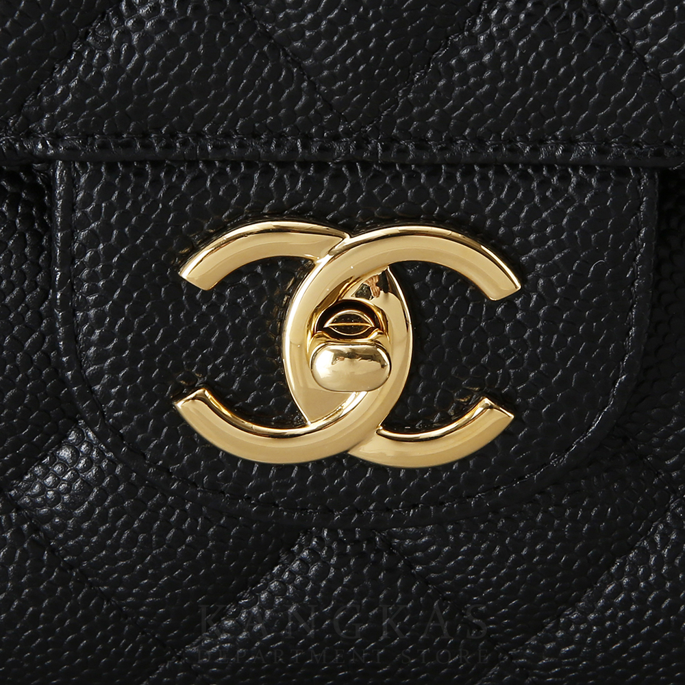 CHANEL(USED)샤넬 클래식 캐비어 맥시 블랙