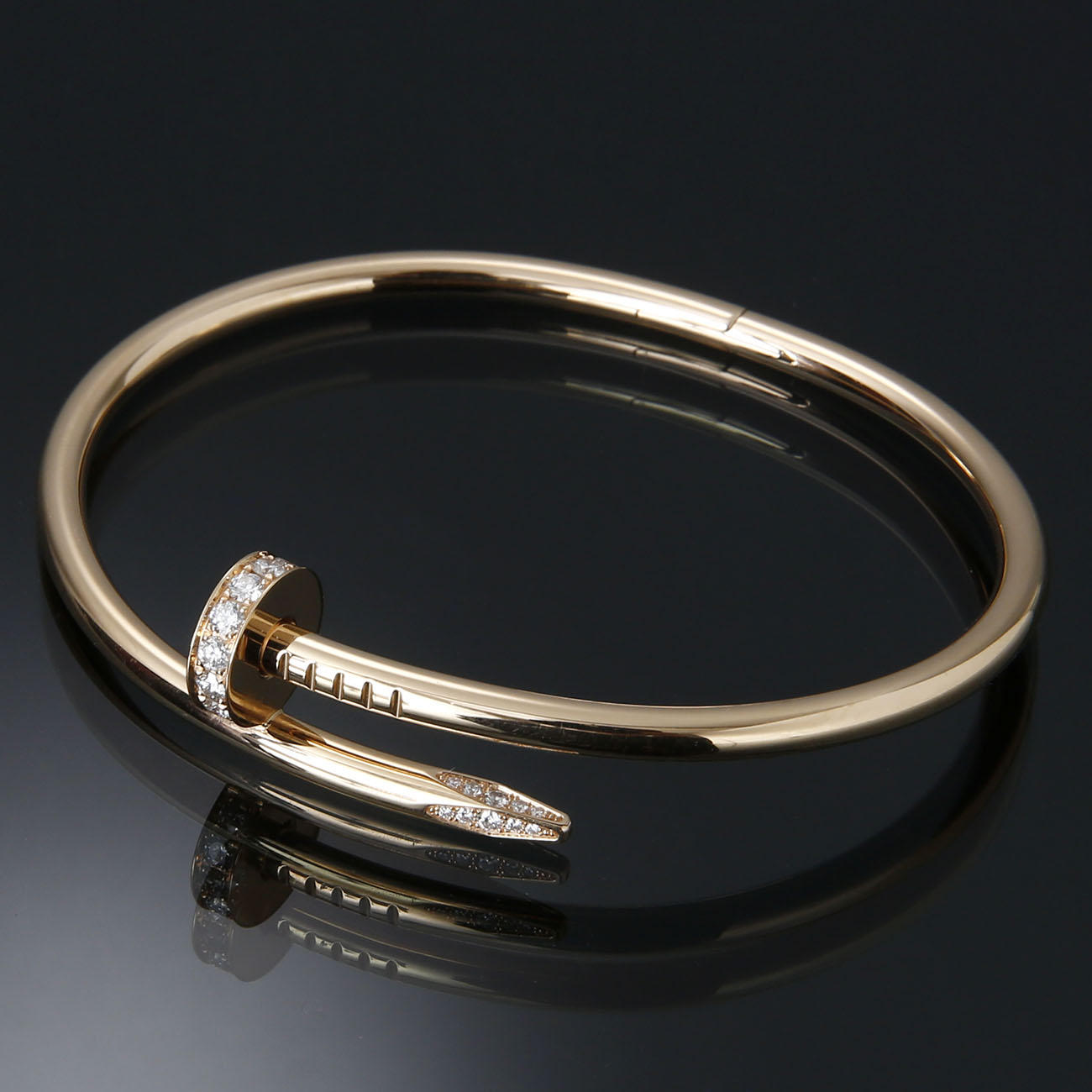 CARTIER(USED) 까르띠에 저스트 앵 끌루 다이아 브레이슬릿 #18