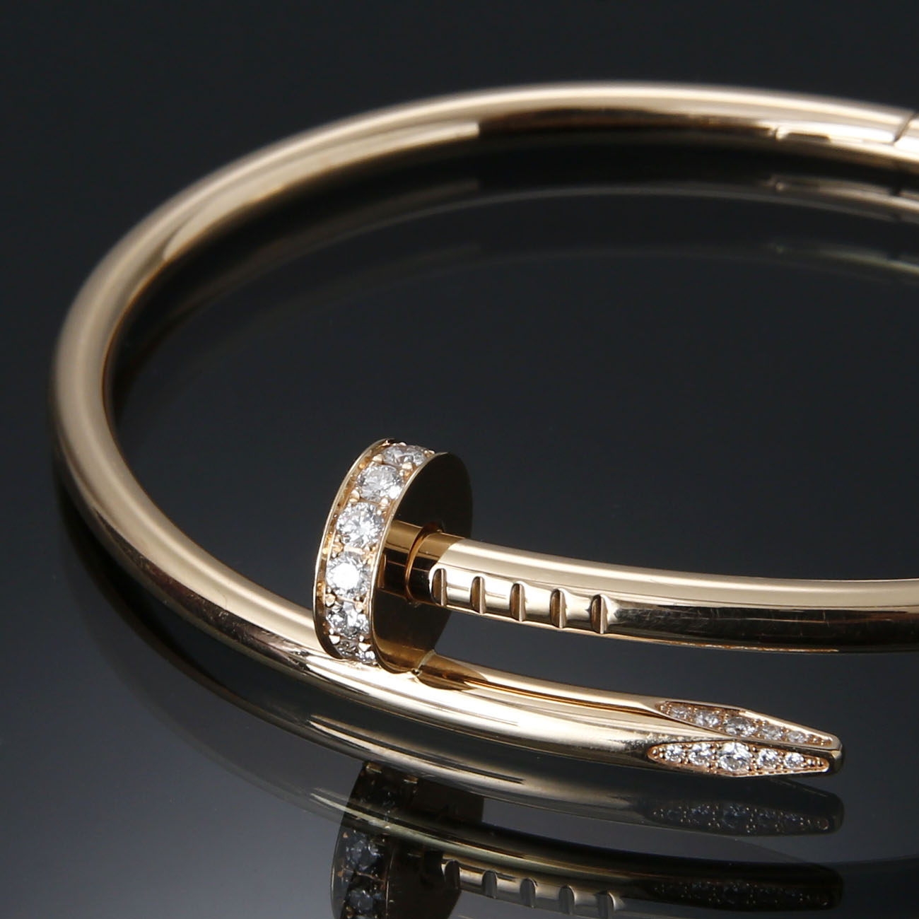 CARTIER(USED) 까르띠에 저스트 앵 끌루 다이아 브레이슬릿 #18