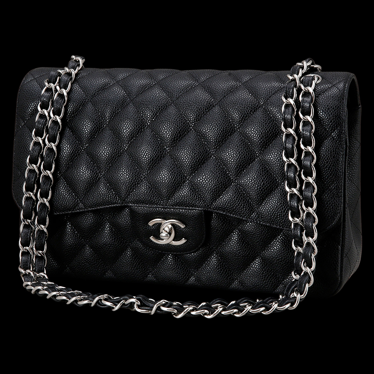 CHANEL(USED)샤넬 클래식 캐비어 점보