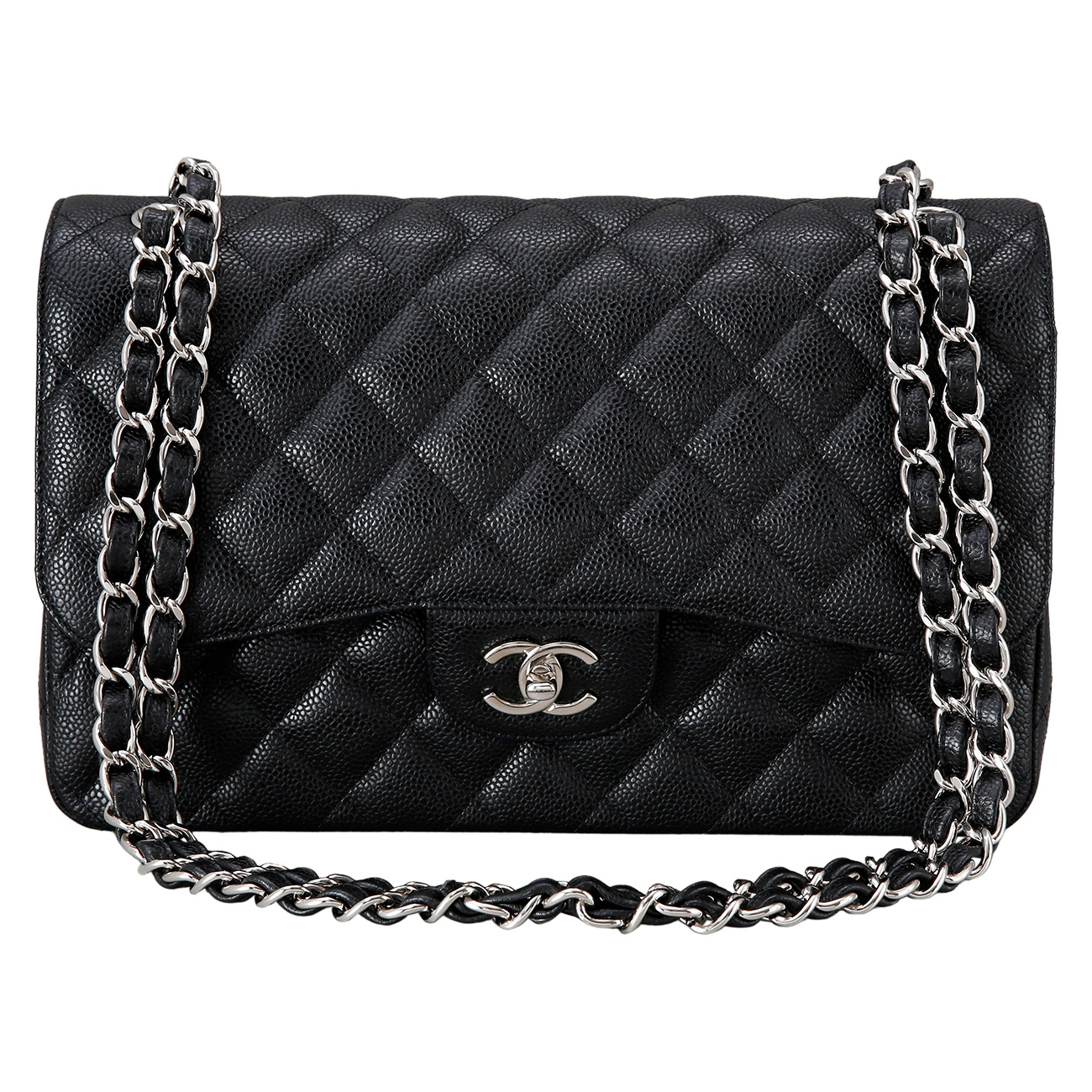 CHANEL(USED)샤넬 클래식 캐비어 점보