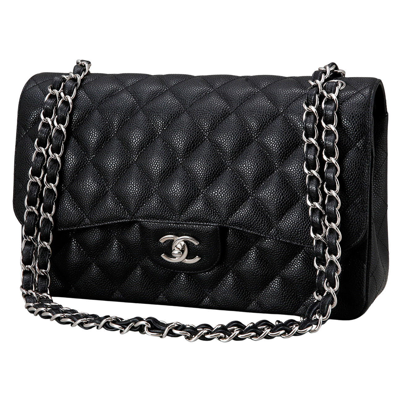 CHANEL(USED)샤넬 클래식 캐비어 점보