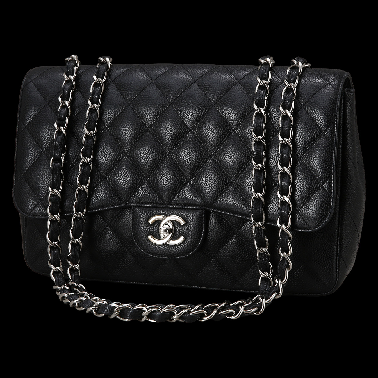 CHANEL(USED)샤넬 클래식 캐비어 점보
