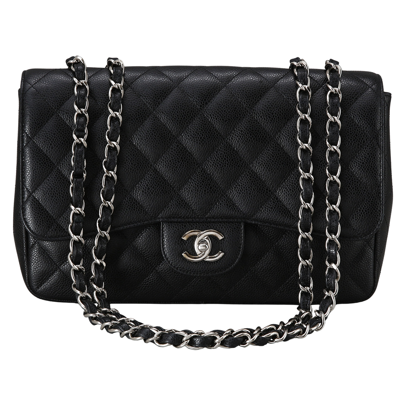 CHANEL(USED)샤넬 클래식 캐비어 점보