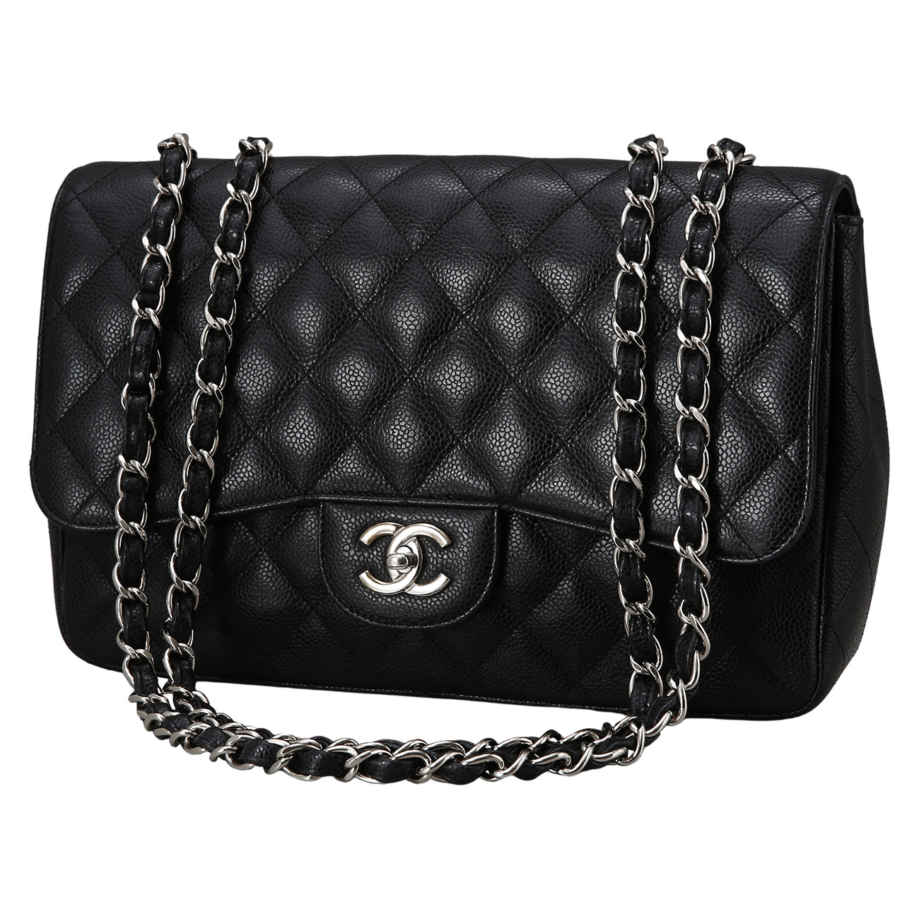 CHANEL(USED)샤넬 클래식 캐비어 점보