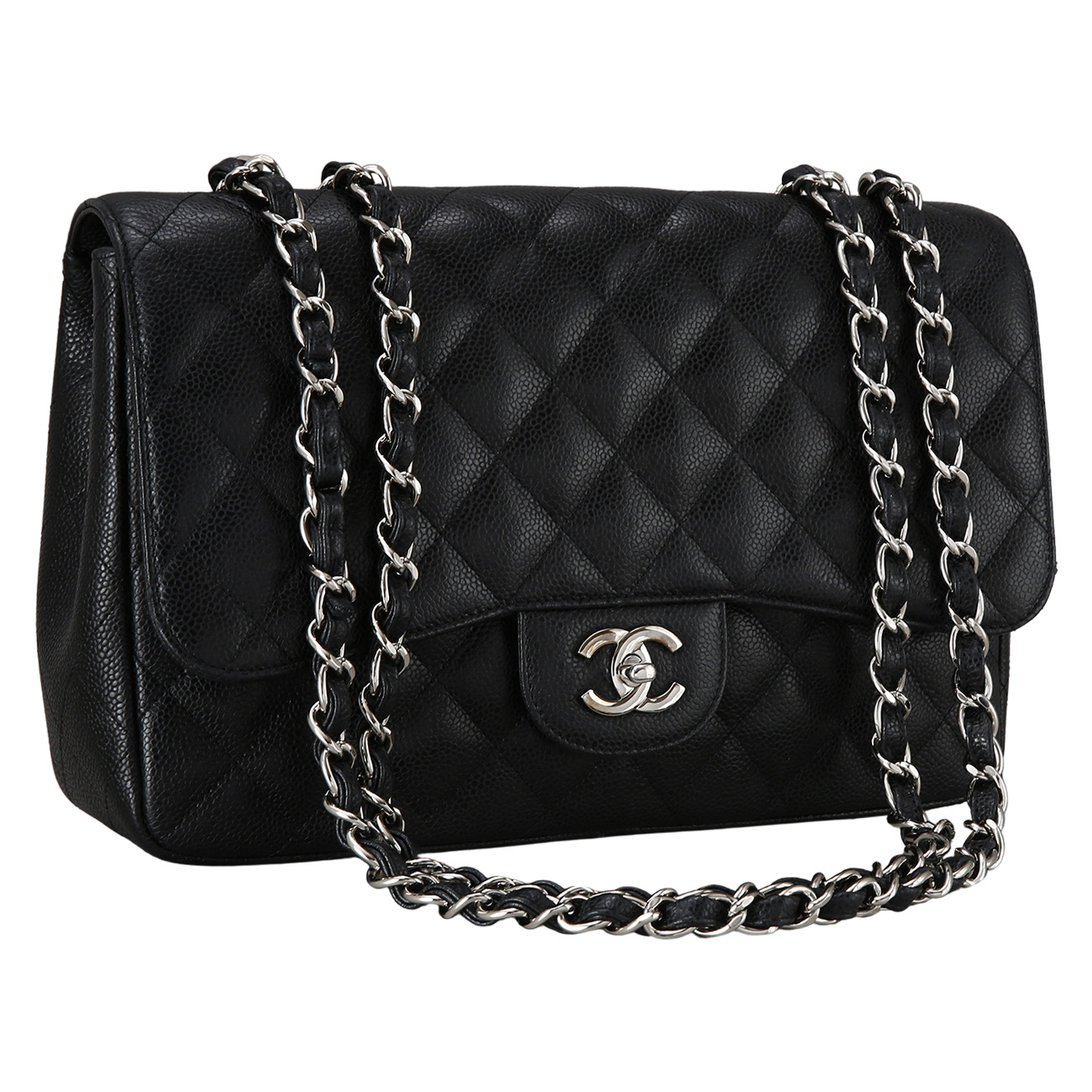 CHANEL(USED)샤넬 클래식 캐비어 점보