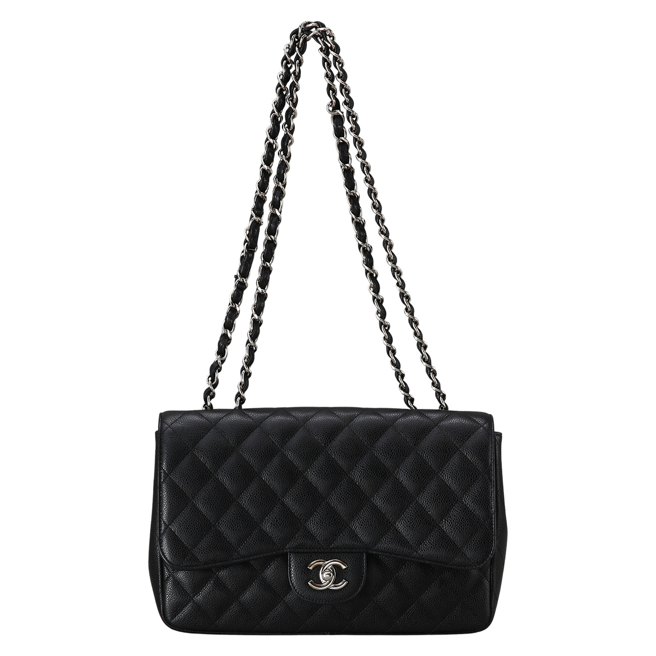 CHANEL(USED)샤넬 클래식 캐비어 점보