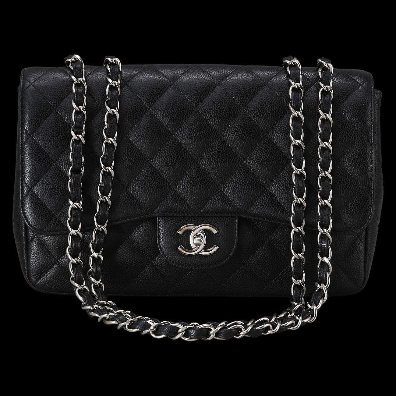 CHANEL(USED)샤넬 클래식 캐비어 점보