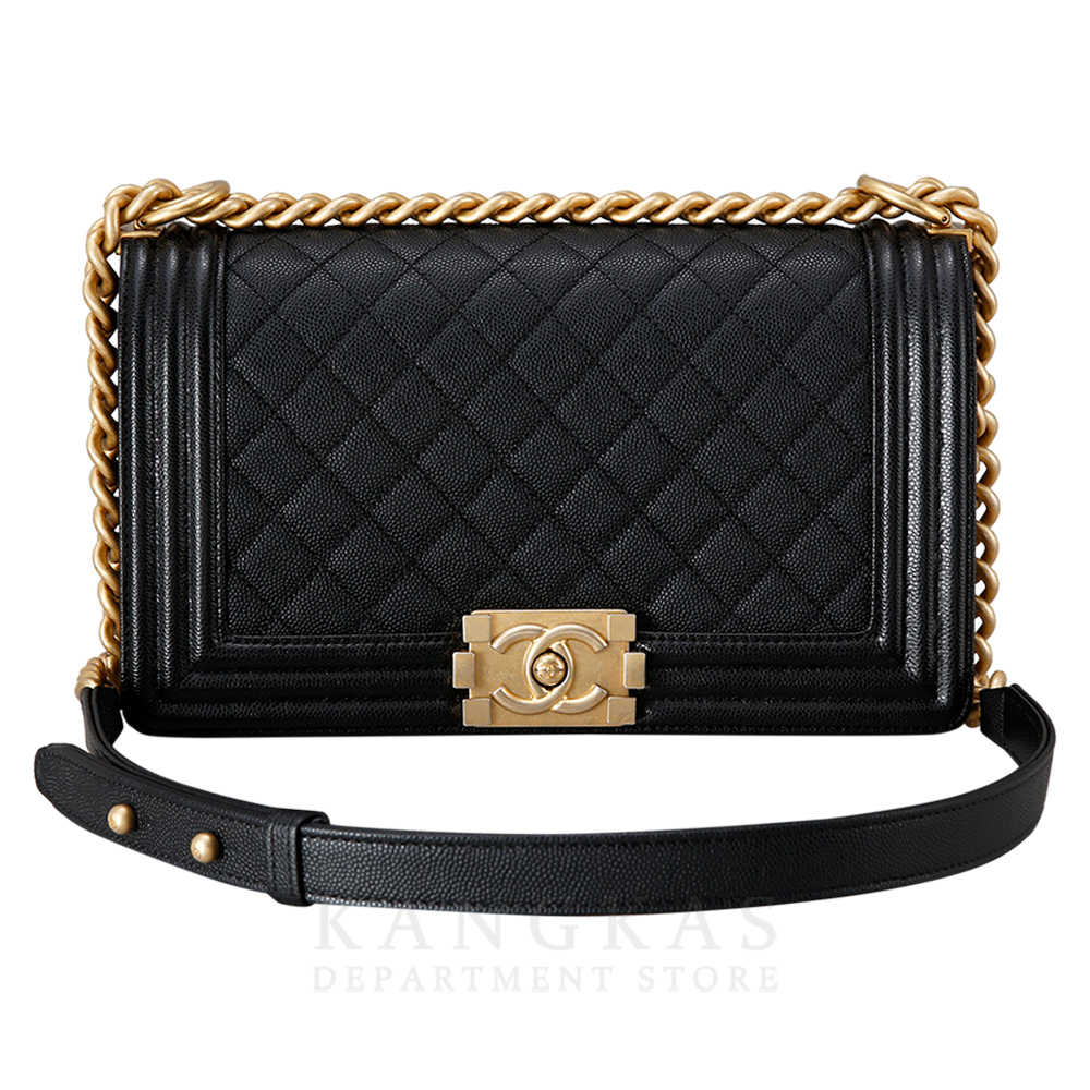 CHANEL(USED)샤넬 보이샤넬 캐비어 미듐