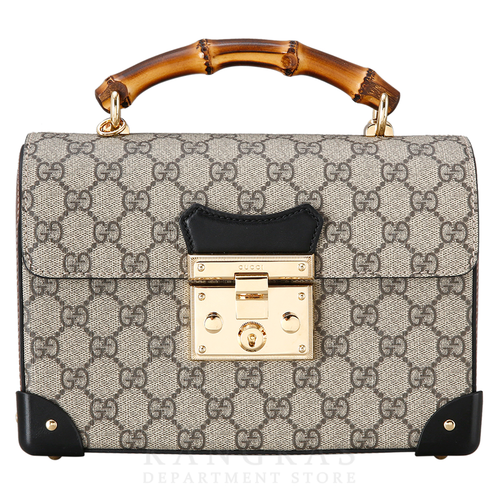 GUCCI(USED) 구찌 패드락 뱀부 숄더백