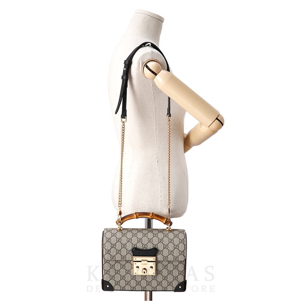 GUCCI(USED) 구찌 패드락 뱀부 숄더백