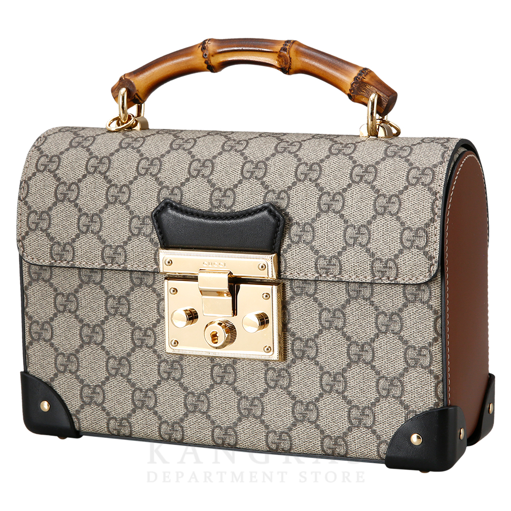 GUCCI(USED) 구찌 패드락 뱀부 숄더백