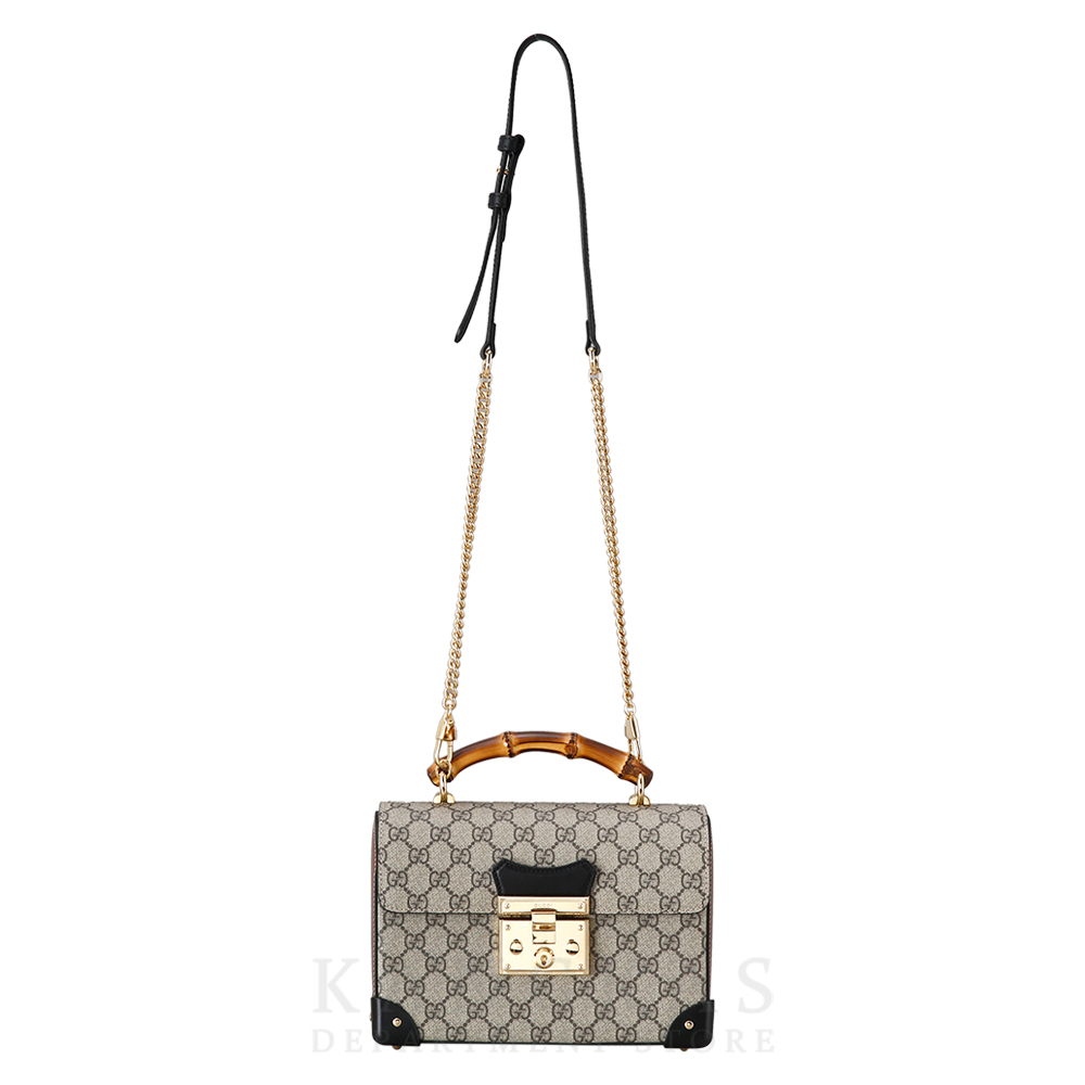 GUCCI(USED) 구찌 패드락 뱀부 숄더백
