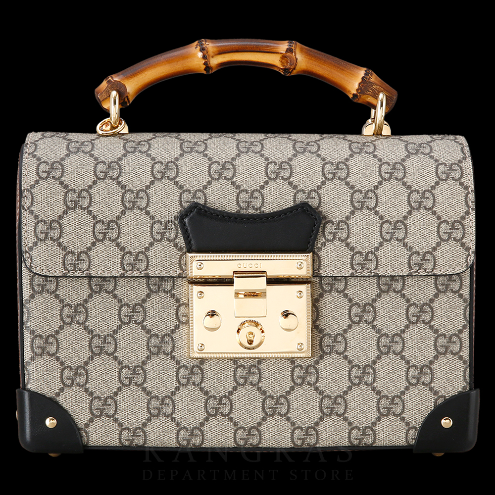 GUCCI(USED) 구찌 패드락 뱀부 숄더백
