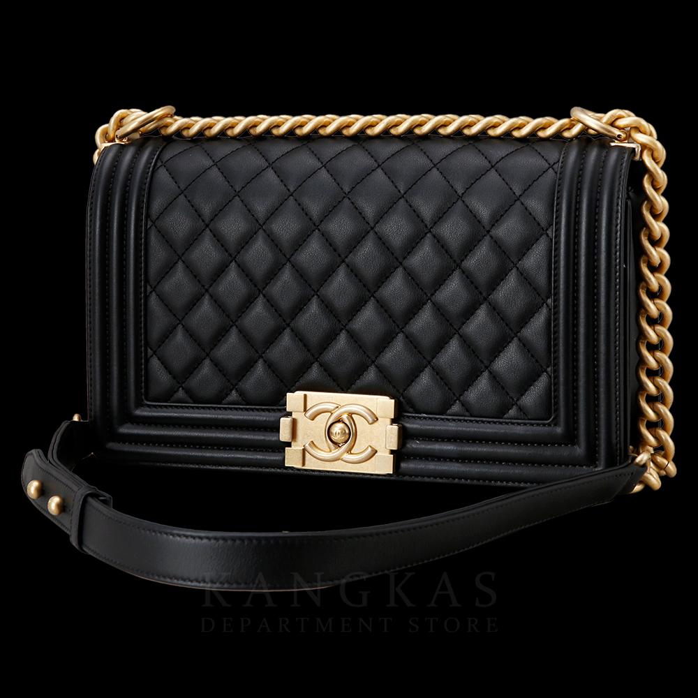 CHANEL(USED)샤넬 보이샤넬 카프스킨 미듐 블랙