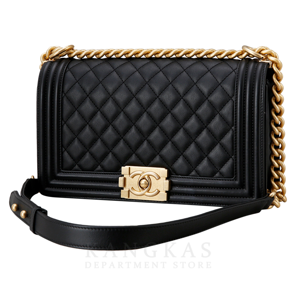 CHANEL(USED)샤넬 보이샤넬 카프스킨 미듐 블랙
