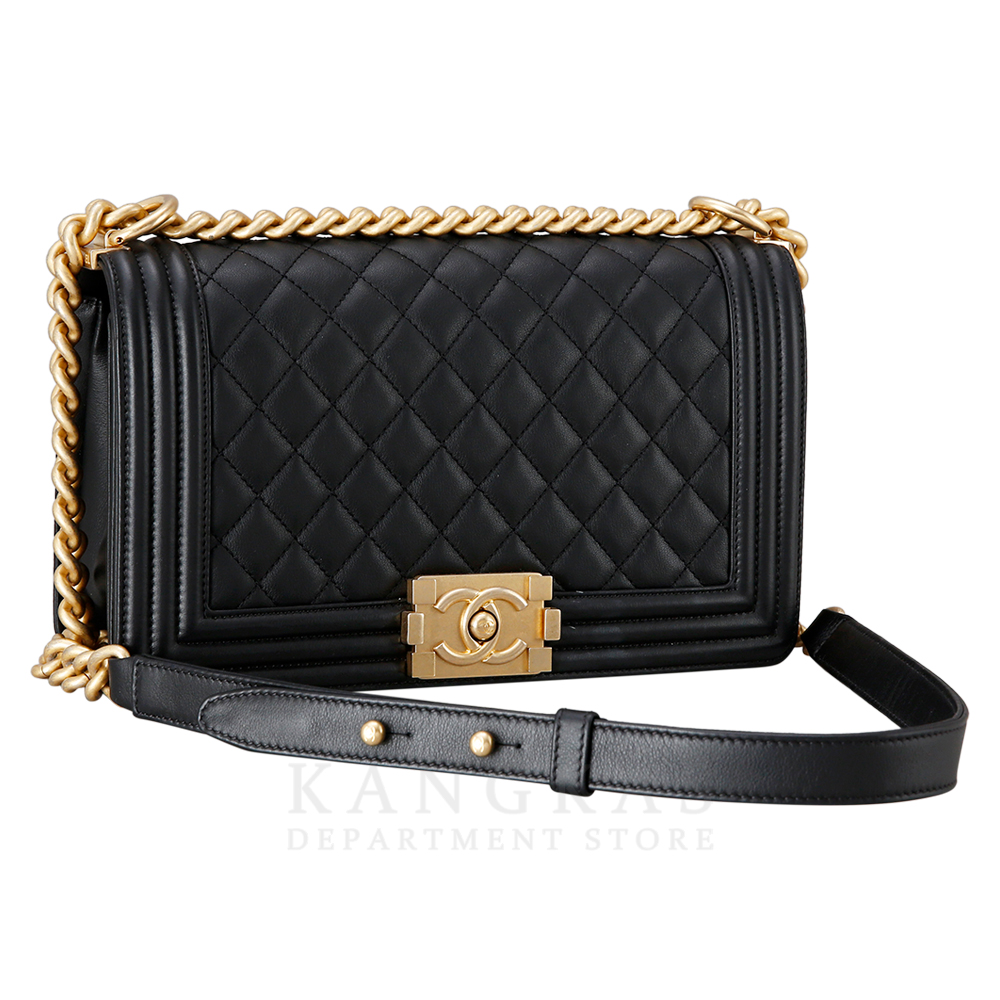 CHANEL(USED)샤넬 보이샤넬 카프스킨 미듐 블랙