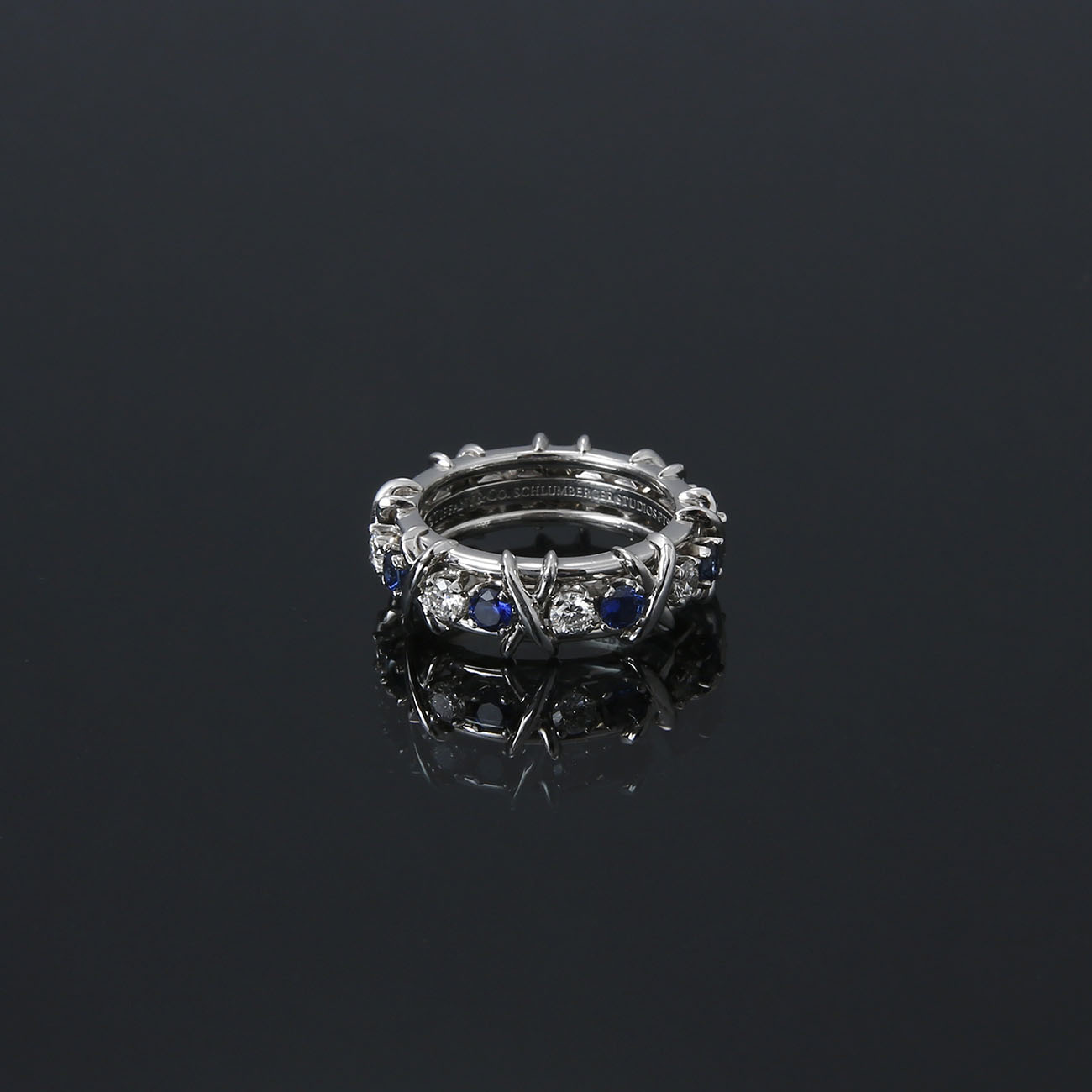 TIFFANY(USED)티파니 식스틴 스톤링49#