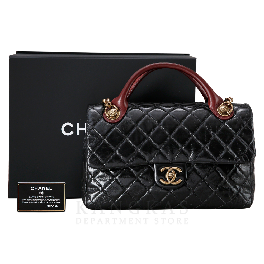 CHANEL(USED)샤넬 시즌 체인 탑핸들 숄더백