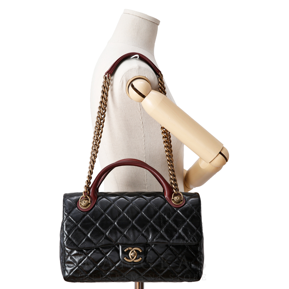 CHANEL(USED)샤넬 시즌 체인 탑핸들 숄더백